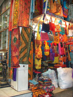 Colourful cloth for sale, Delhi, India