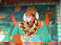 Mural of Hanuman, Varanasi