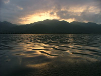 Dawn over Lake Inle, Myanmar - formerly Burma