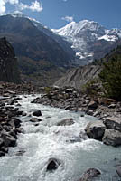 River through Manang