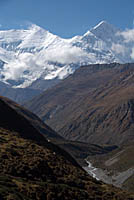 River and snowy mountains