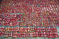 Tomatoes drying on roof Marpha