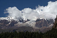 Mountains and clouds