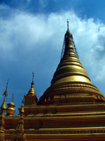 Golden stupa, Mandalay Hill, Myanmar