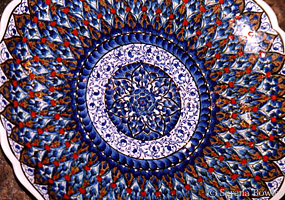 Colourful crockery in Cappadoccia, Turkey